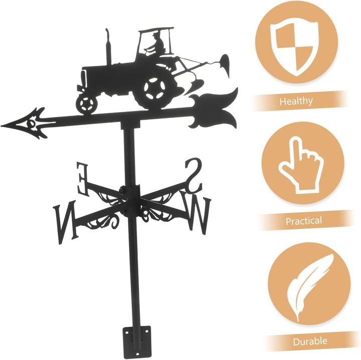 Cabilock Gartenpflock Aus Metall Wetterfahne Metall Weathervane Windrichtung Weather Vane Für Outdoo