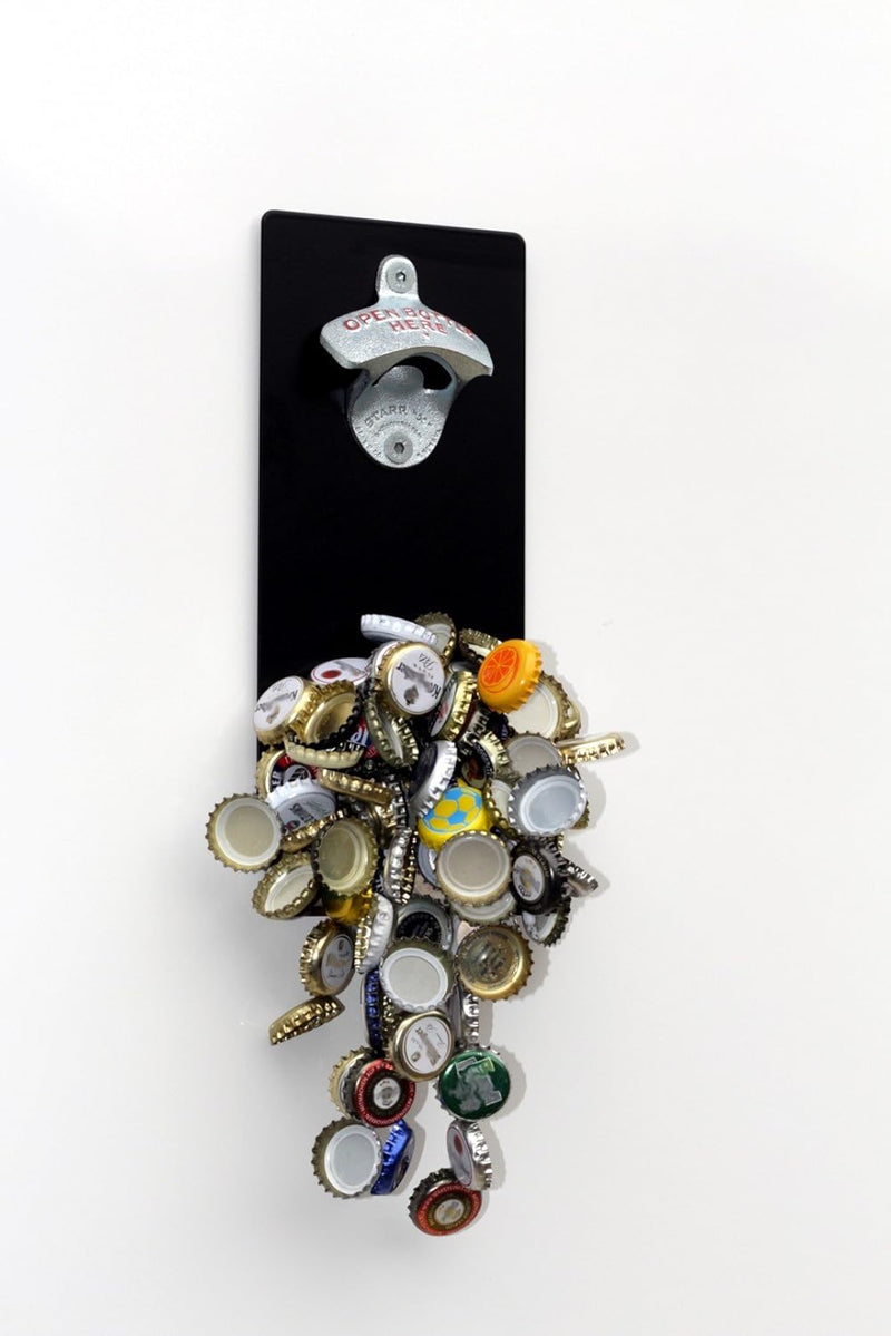 Magnet-Wand-Flaschenöffner/Bier-Flaschen-Öffner mit Magnet-Fang/Magnetfalle + Pint-Bierglas-Schild "