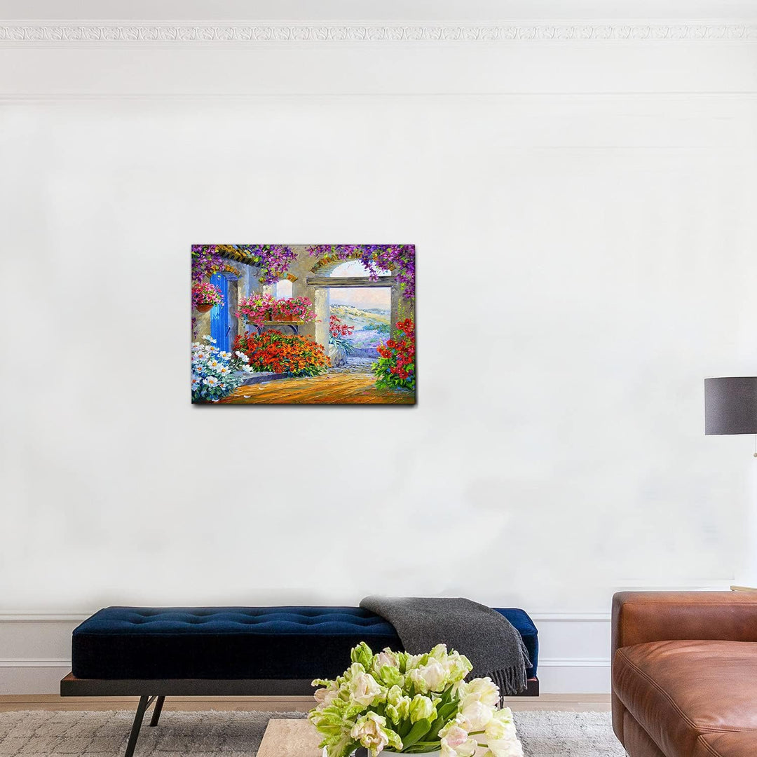 Giallobus - Gemälde - Mikki Senkarik - Morgenlied - Leinwand - 70x50 - Bereit zum Aufhängen - Modern