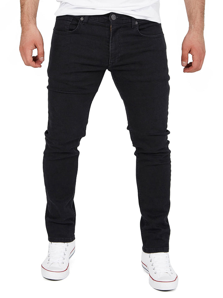 WOTEGA Herren Jeans Alistar Slim Fit 31W / 30L Schwarz (Black Meteorite 2r194008), 31W / 30L Schwarz