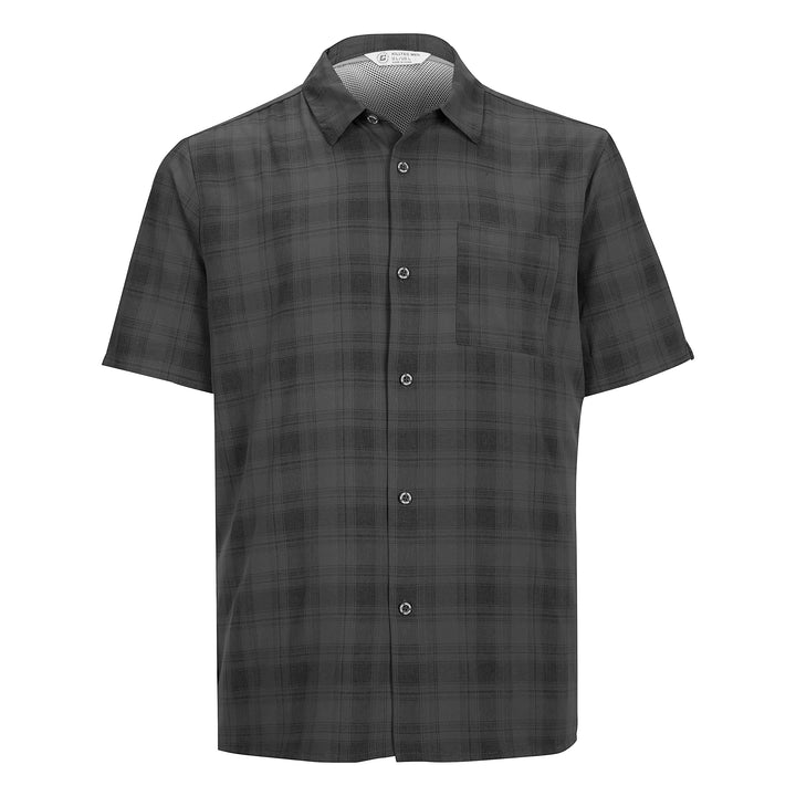 killtec Herren Funktionshemd KOS 98 MN WVN SHRT Anthrazit S, Anthrazit S