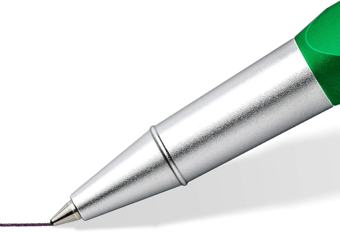 STAEDTLER TRX 412TRX5M-9ST Tintenroller (ergonomische Dreikantform, samtweiche Aluminium-Oberfläche,