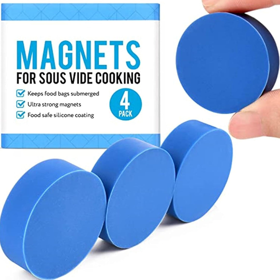 Magnetische Sous-Vide-Gewichte,Sous-Vide-Gewichte,4 Stück lebensmittelechte Mehrzweckmagnete Silikon