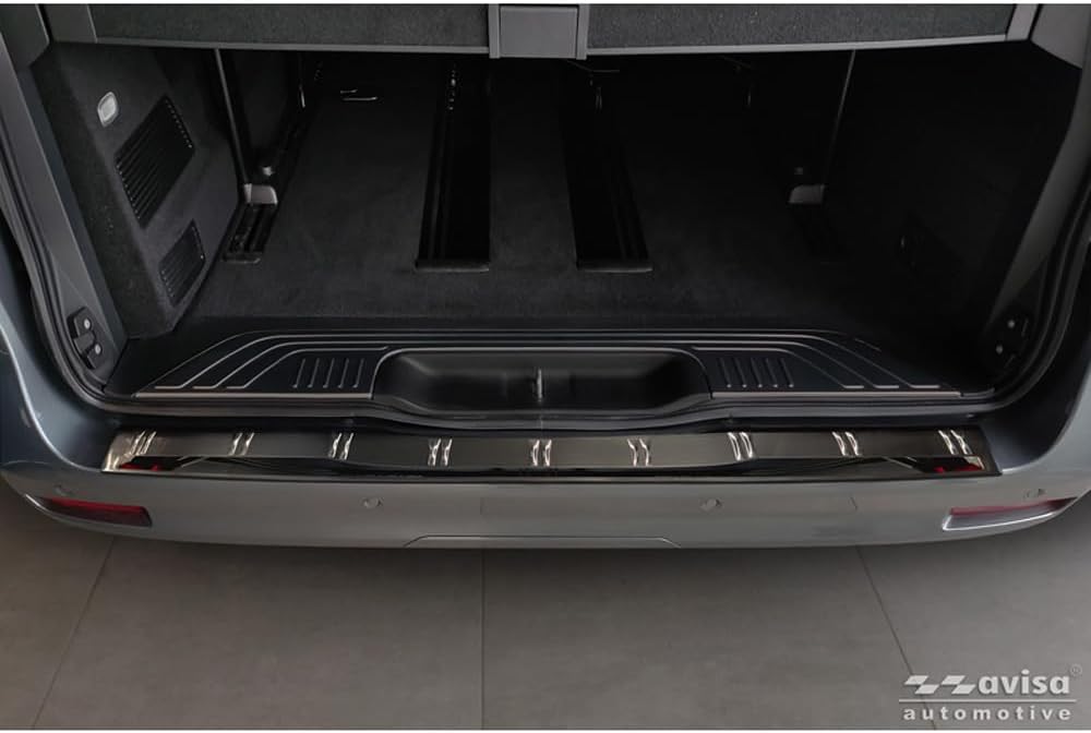 Avisa Schwarz Edelstahl Heckstossstangenschutz kompatibel mit Mercedes Vito III & V-Klasse (W447) 20