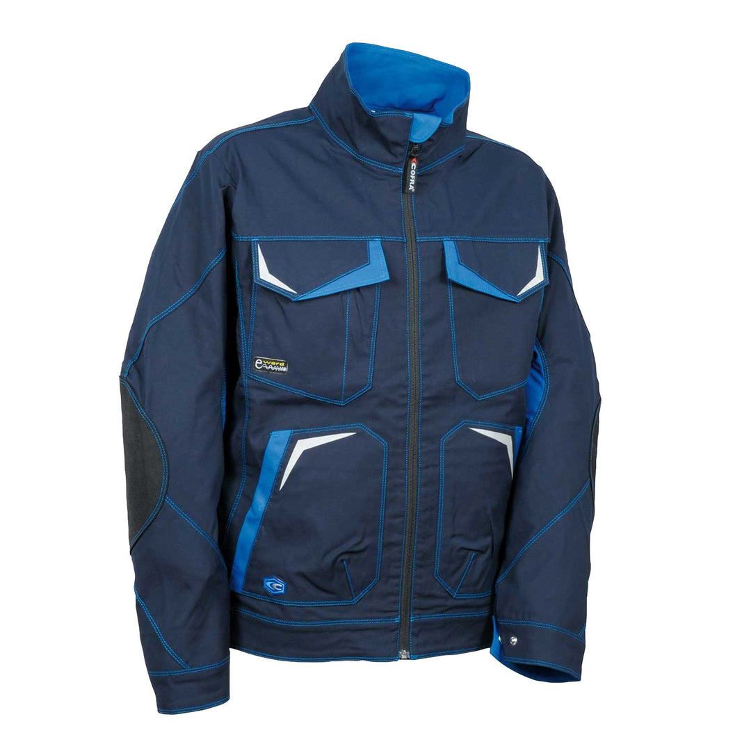 Cofra V480-0-02.Z46 Arbeitsjacke "Abrantes", marineblau / hellblau, Grösse 46 46 Navy / Blue, 46 Nav