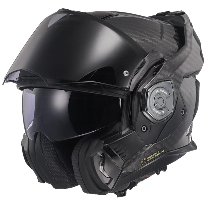 LS2 Klapphelm FF901 Advant X Carbon Solid ECE2206 Modularhelm Motorradhelm XXL, XXL