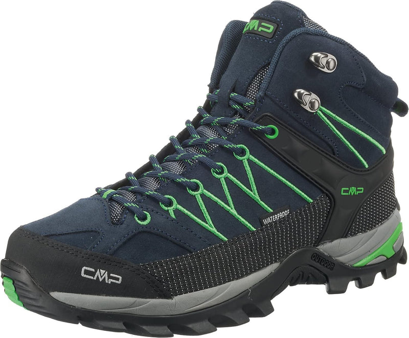 CMP Herren Rigel Mid Shoe Wp Trekking-& Wanderstiefel 39 EU B Blue Gecko, 39 EU B Blue Gecko