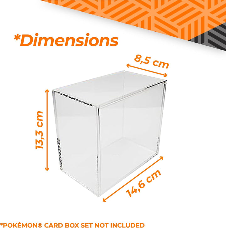 Acryl-Aufbewahrungsbox für Pokemon Booster Box: Schützen Sie Pokemon-Boxen, sammeln und präsentieren