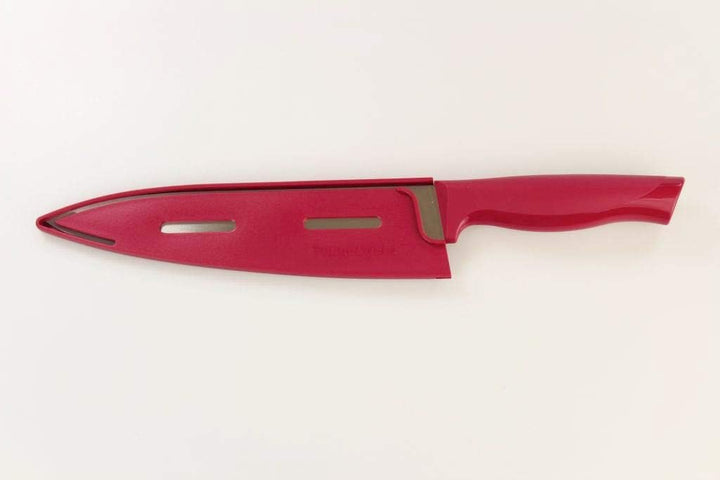 TUPPERWARE Messer Essential-Serie dunkelpink gross Kochmesser