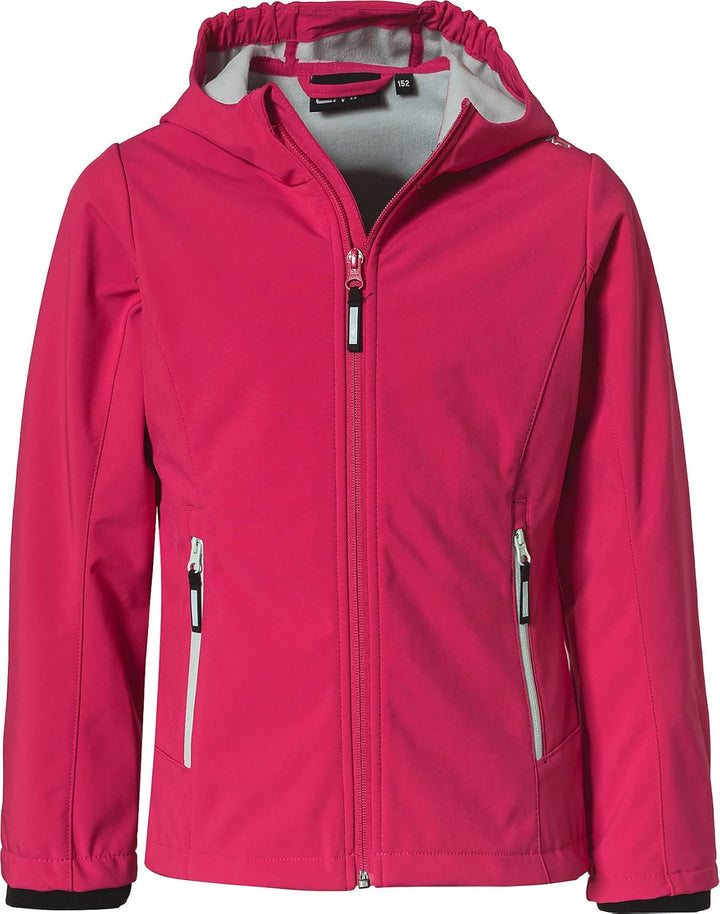 CMP Mädchen Softshelljacke für Kinder KID G JACKET FIX HOOD (1er Pack) 116 Erdbeere, 116 Erdbeere