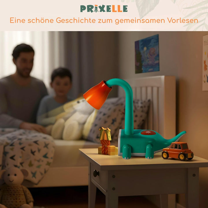 Kronosaur Wecker Kinder Dinosaurier 3 in 1 mit Nachtlicht und Mondwächter, Schönes Designobjekt das