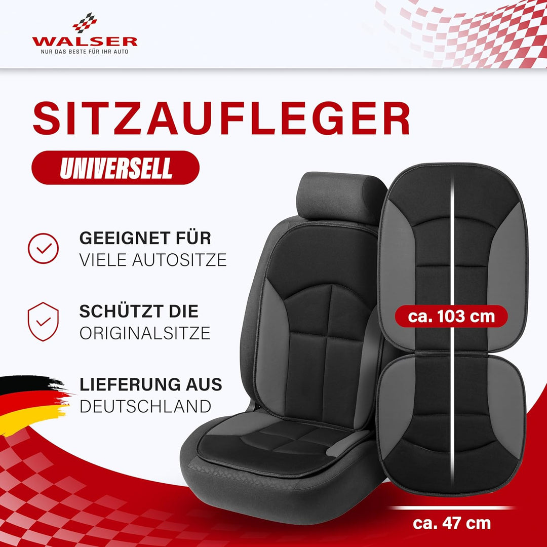 Walser Auto-Sitzaufleger Novara, Auto-Sitzauflage, Sitzschoner-PKW universal, Autositzschoner, Auto-