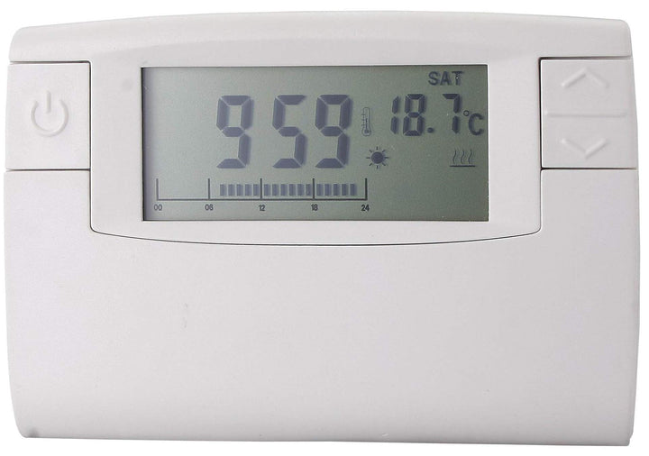 Electraline 59219 Digital-Thermostat mit 24 Programmen, für drei Temperaturstufen, Komfort, Energiee
