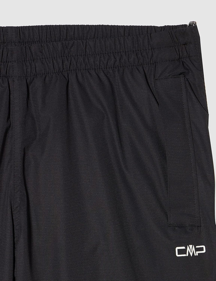 CMP Herren Lange Hose Herren-Regenhose mit Seitlichem Reissverschluss S Schwarz, S Schwarz