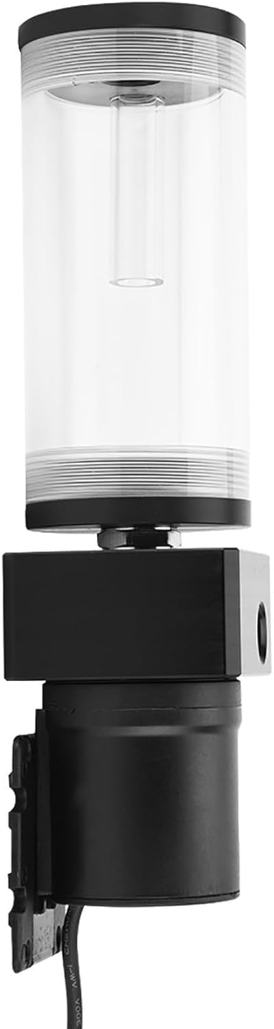 Lazmin DIY PC Wasserkühlsystem Wasserpumpe, Acryl Computer LED Wasserkühltank Zylinderbehälter 19W P