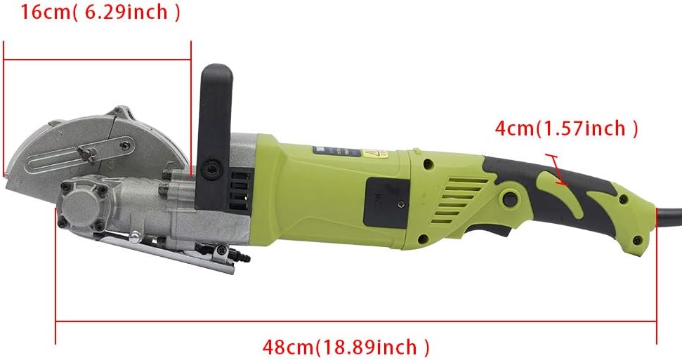 CLEADONG Elektrische Schlitzfräse, 4000W Schlitzmaschine Wandfräse Mauerfräse, 220V Nuttiefe Nutbrei