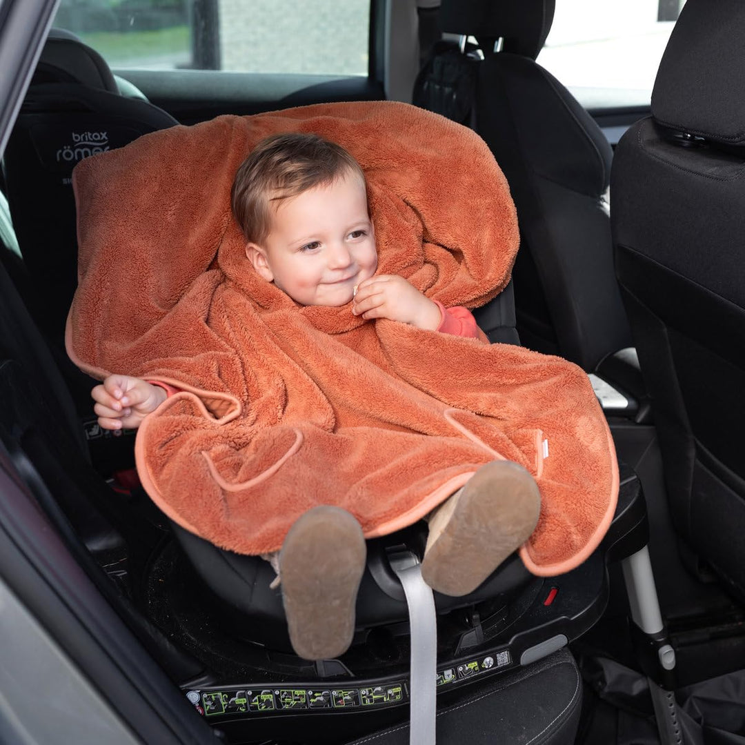 BEMINI Reiseponcho Softy + jersey Noisette 9-36m Noisette, 9-36m Noisette