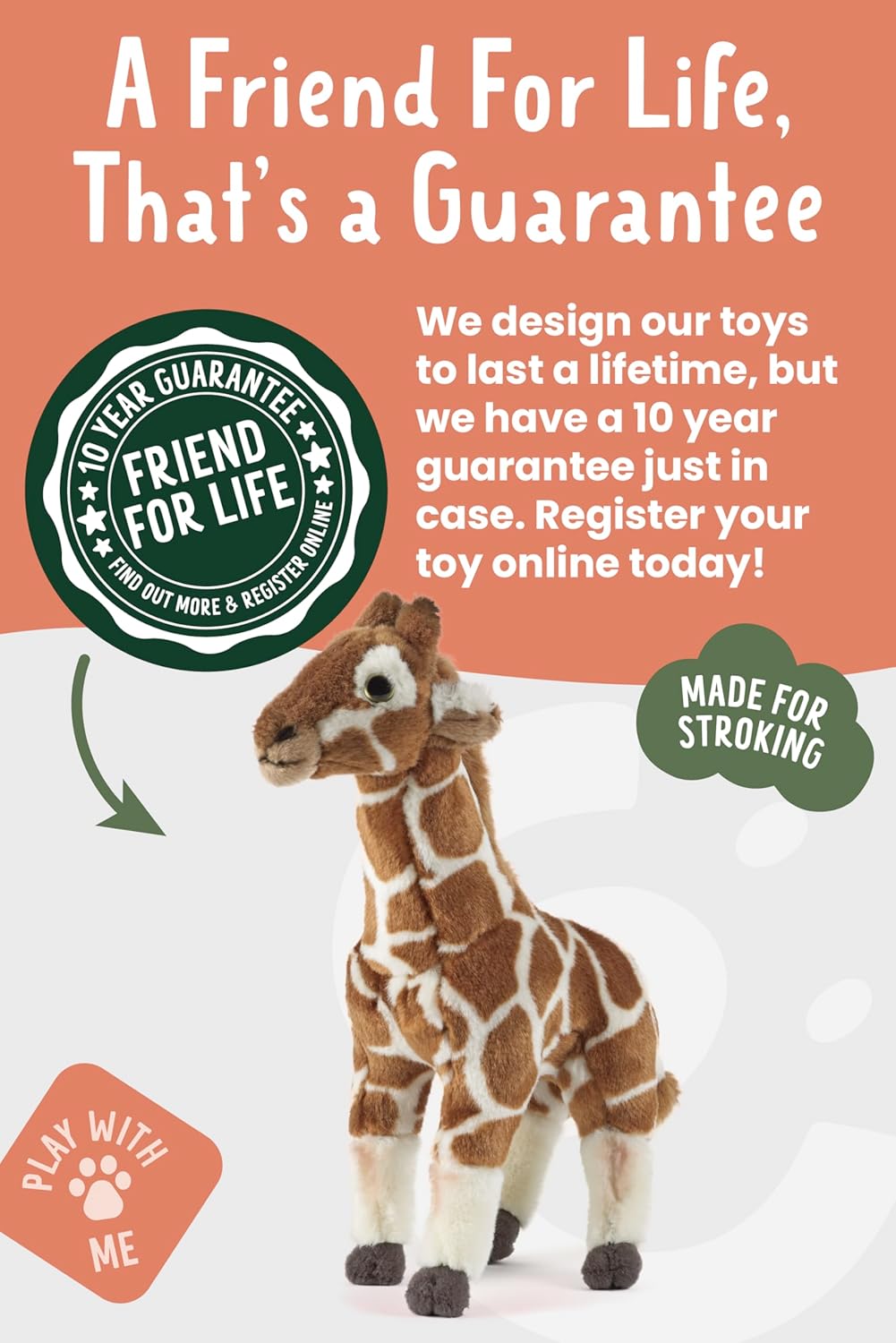 Living Nature Stofftier - Medium Gifaffe (32cm) M Giraffe, M Giraffe
