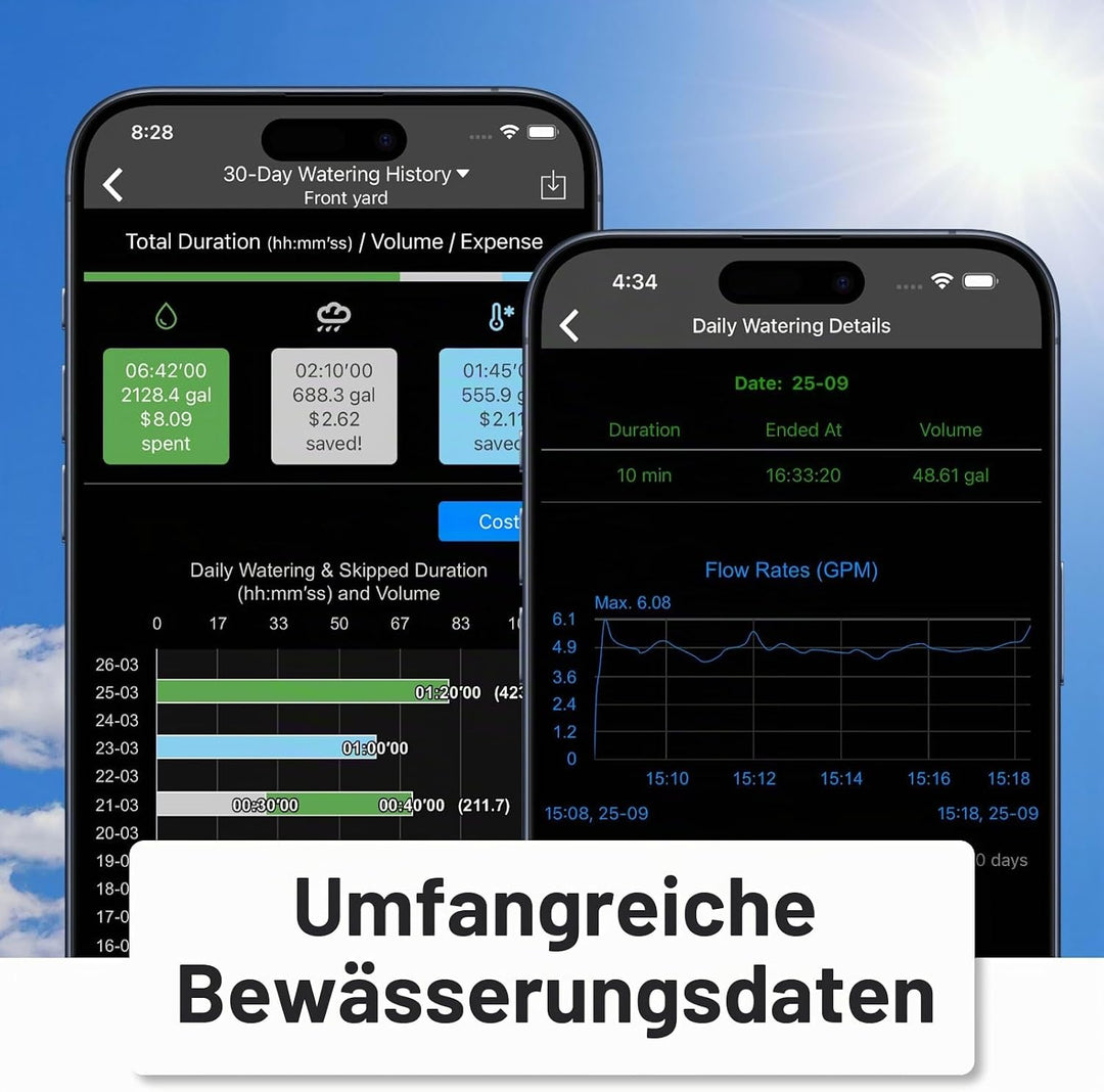 LinkTap 1-Zonen Smart Bewässerungssteuerung & Gateway, Batteriebetriebener Bewässerungsregler & App,