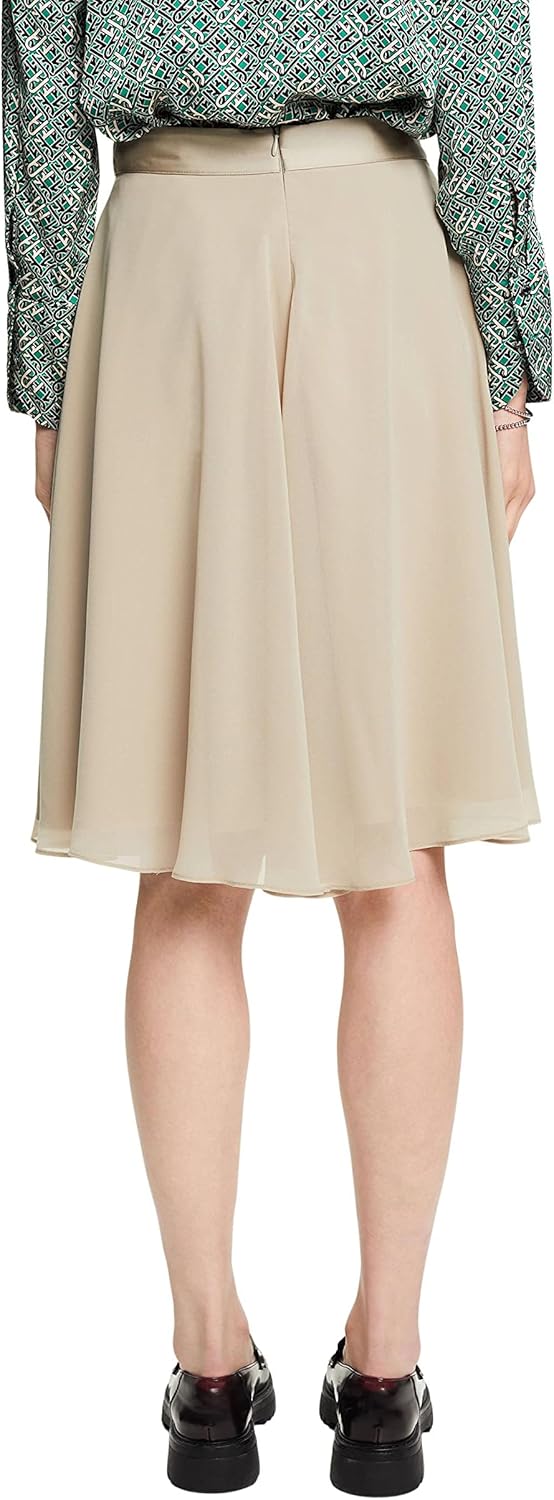 Esprit Collection Knielanger Chiffonrock 40 335/Dusty Green, 40 335/Dusty Green