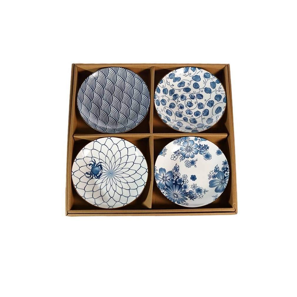lachineuse 2686 4 Teller, Porzellan, Japanisches Design