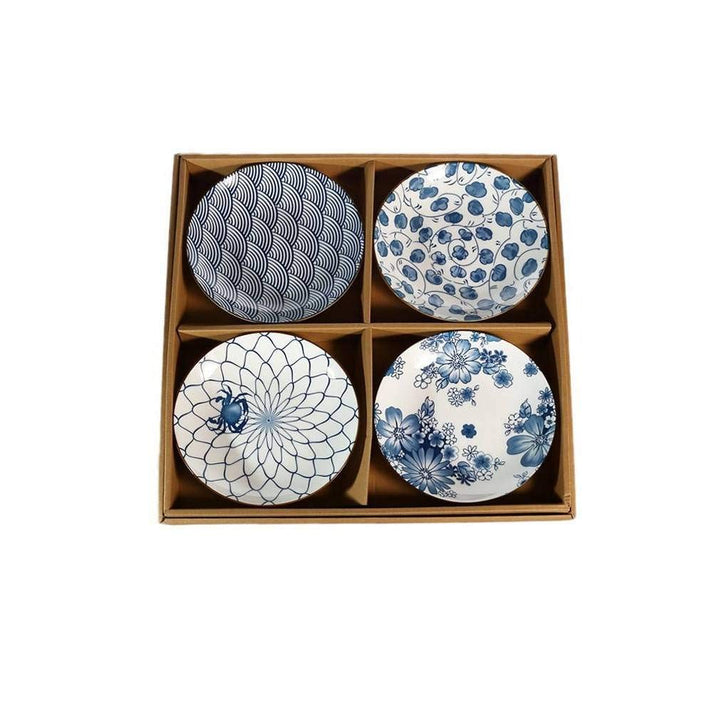 lachineuse 2686 4 Teller, Porzellan, Japanisches Design