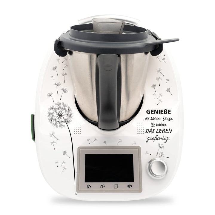 Finest Folia Deko Schutz Aufkleber kompatibel mit Thermomix TM5 Sticker Set 25 Geniesse das Leben, 2