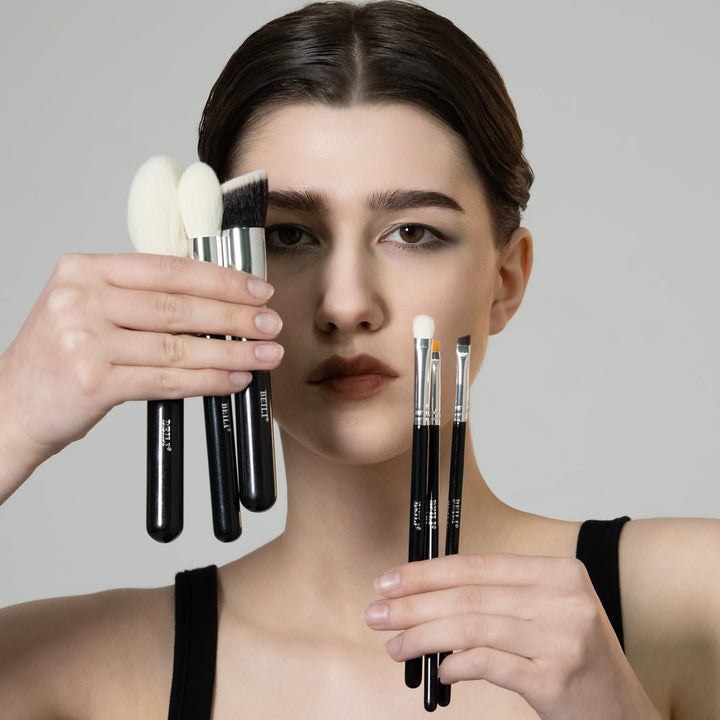 BEILI Pinselset Makeup, Schminkpinsel Set, 30 Stück Professionelle Make up Pinsel Set mit Detail Lid