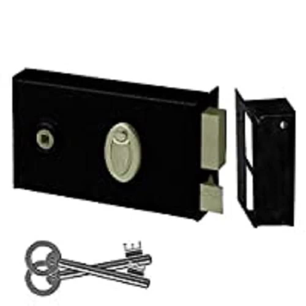 ABUS 33363 Türschloss, Schwarz
