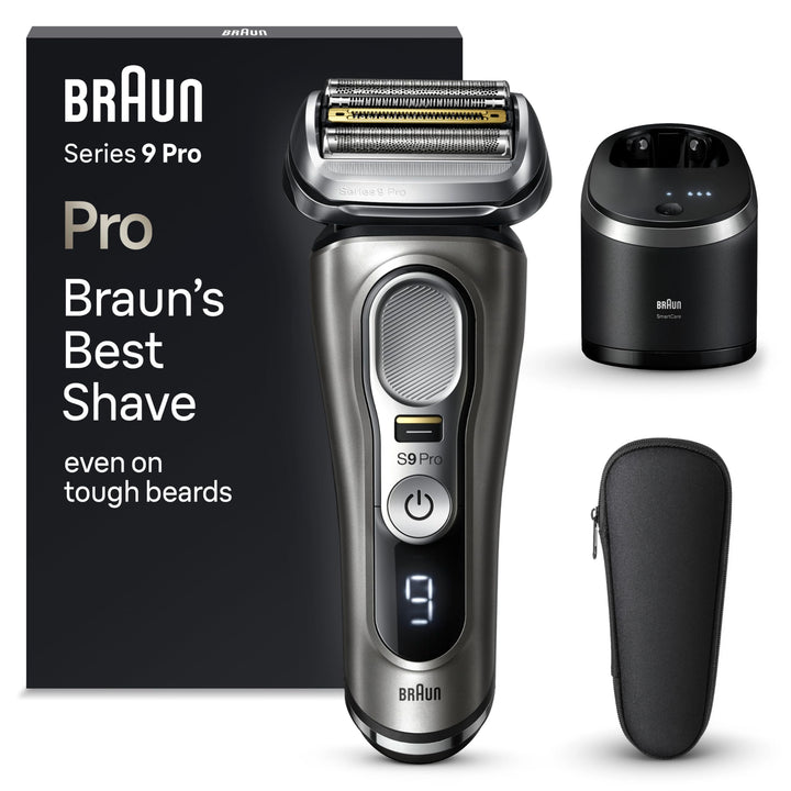 Braun Series 9 Pro Premium Elektrorasierer mit 4+1 Scherkopf, Rasierer Herren Elektrisch, ProLift Tr