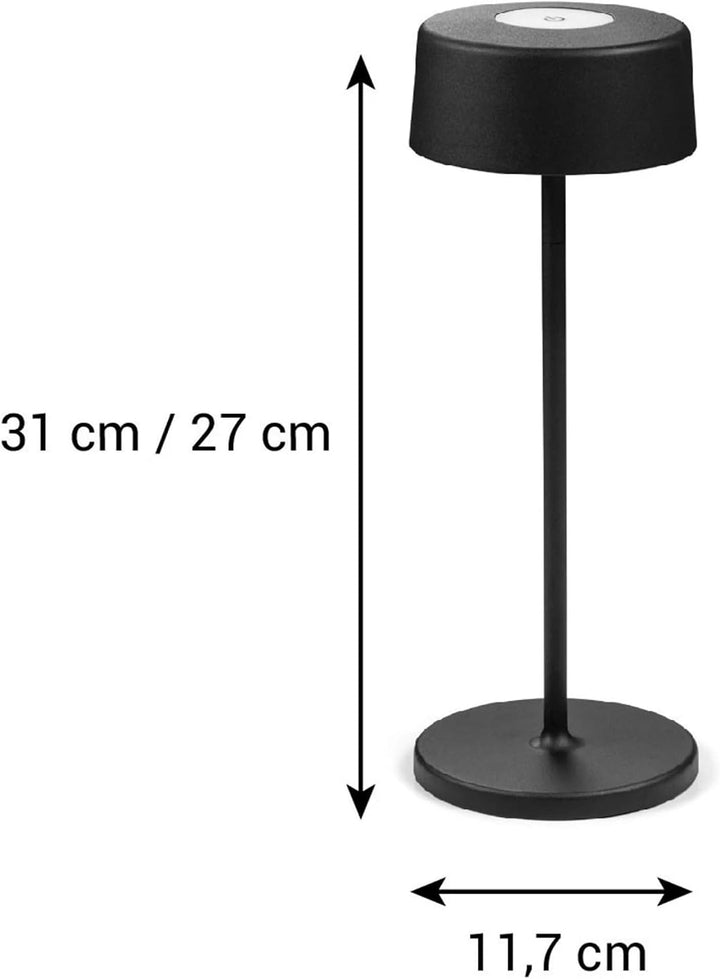 Tescoma Akku-Tischleuchte Fancy Home, schwarz