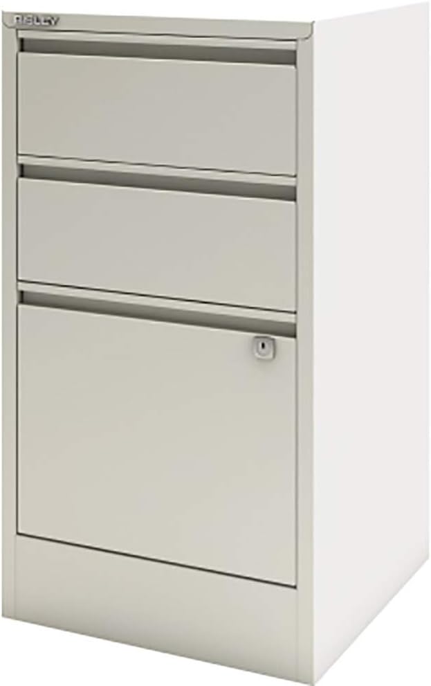 Bisley Home Filer, 2 Universal-, 1 HR-Schublade, Metall, 696 Verkehrsweiss, 40 x 41.3 x 67.2 cm