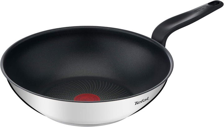 Tefal Primary Wokpfanne 28 cm, Edelstahl mit Antihaftbeschichtung Wok Antihaftbeschichtung 28 cm, Wo