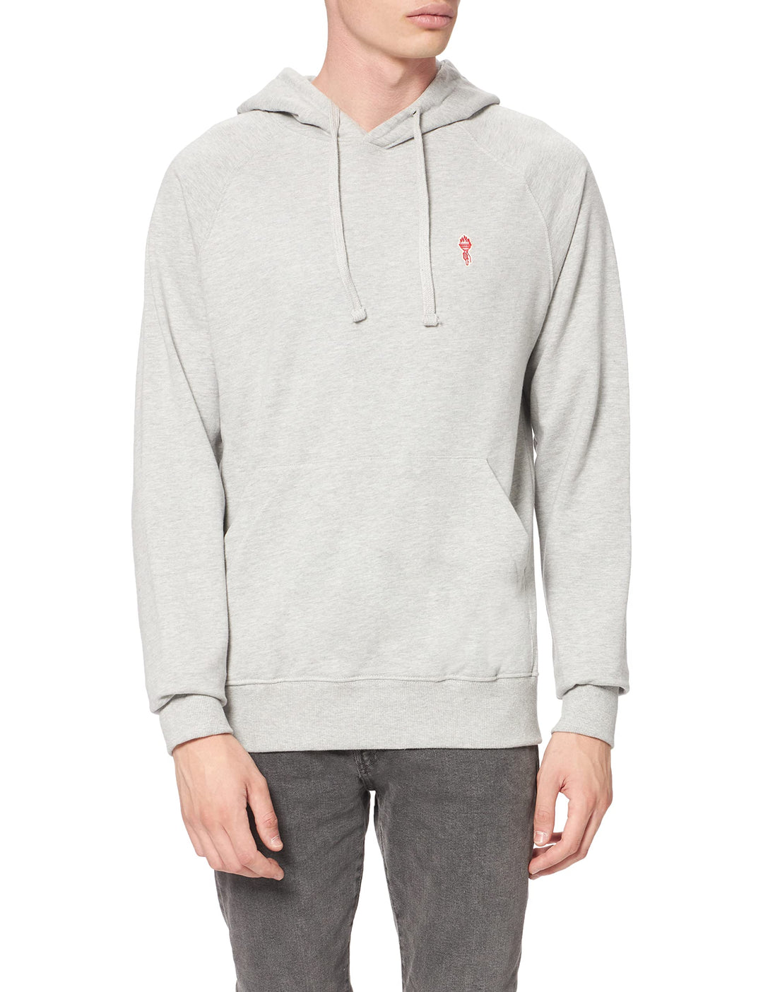 REVOLUTION Mens 2056 Sweatshirt, Grey-Mel, XXL