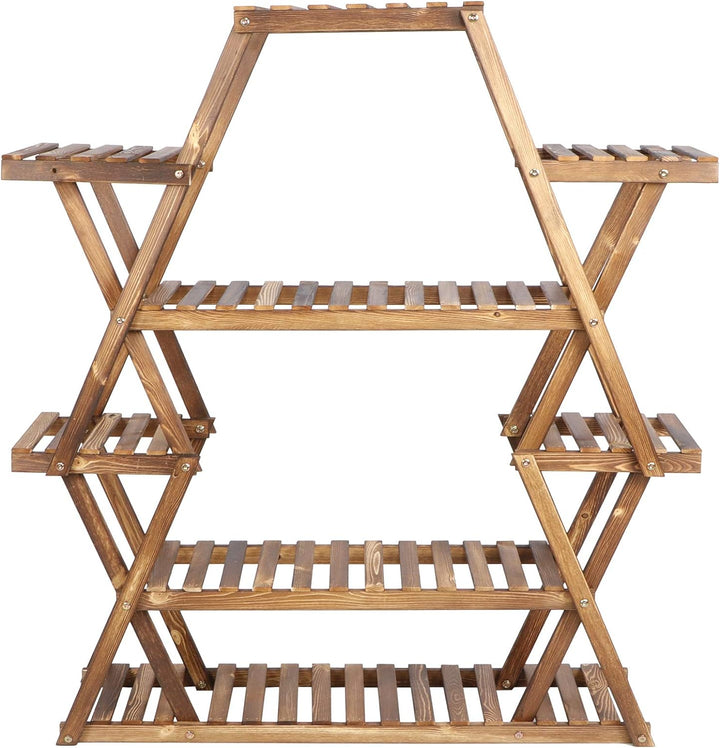 Pflanzenregal, Blumentreppe aus Holz, mehrschichtig, für den Garten, für den Innen- und Aussenbereic