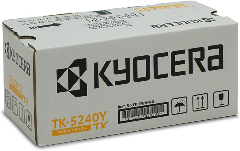 Kyocera TK-5240Y Toner Gelb, Original Tonerkartusche 1T02R7ANL0. Kompatibel für ECOSYS M5526cdn, ECO