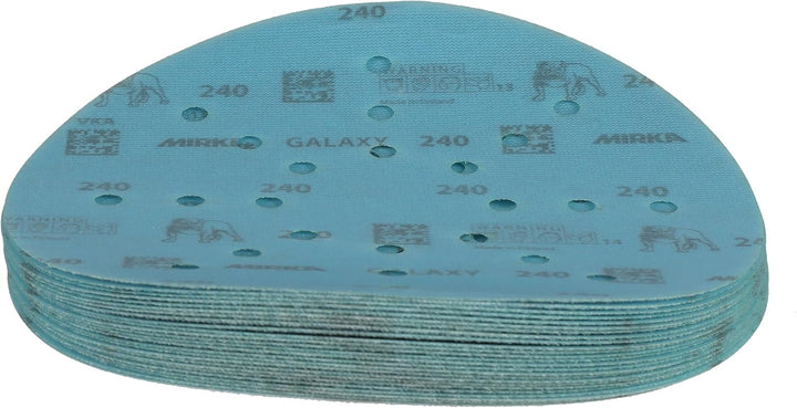 Mirka Galaxy Schleifpapier 225mm Klett Korn 240 / für Langhalsschleifer / 25 Stk Schleifscheiben, Ko