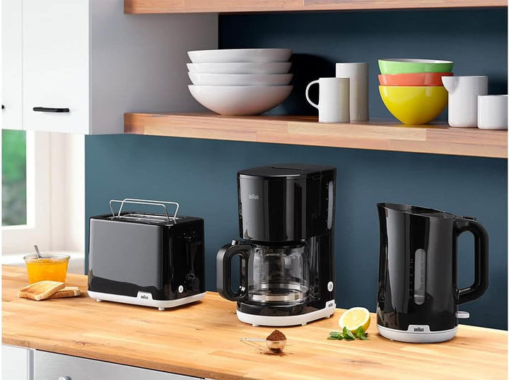 Braun Household Breakfast1 Double Slot Toaster with 8 Toast Settings and Defrost Function, 900 W, HT