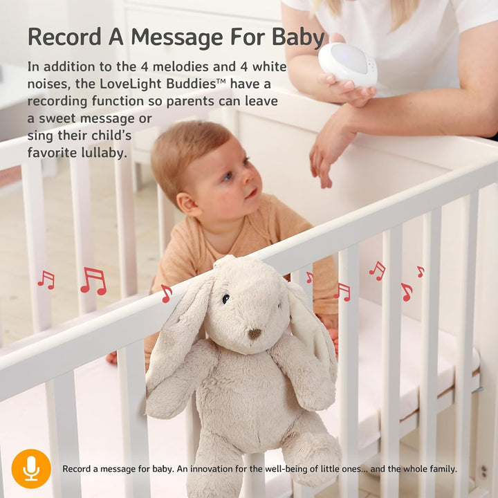 Cloud.b LoveLight™ Buddies - Billy der Hase | Beruhigende Klänge | Sprachaufnahme | Shake & Play | S