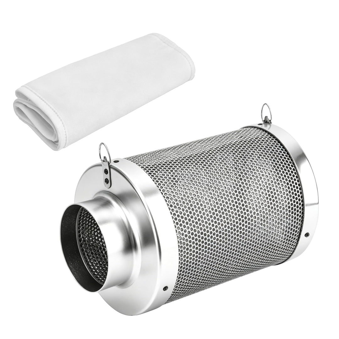 Premium Aktivkohlefilter 100mm für Growzelt &amp; Rohrventilator - Effektive Geruchskontrolle Carbon Fil