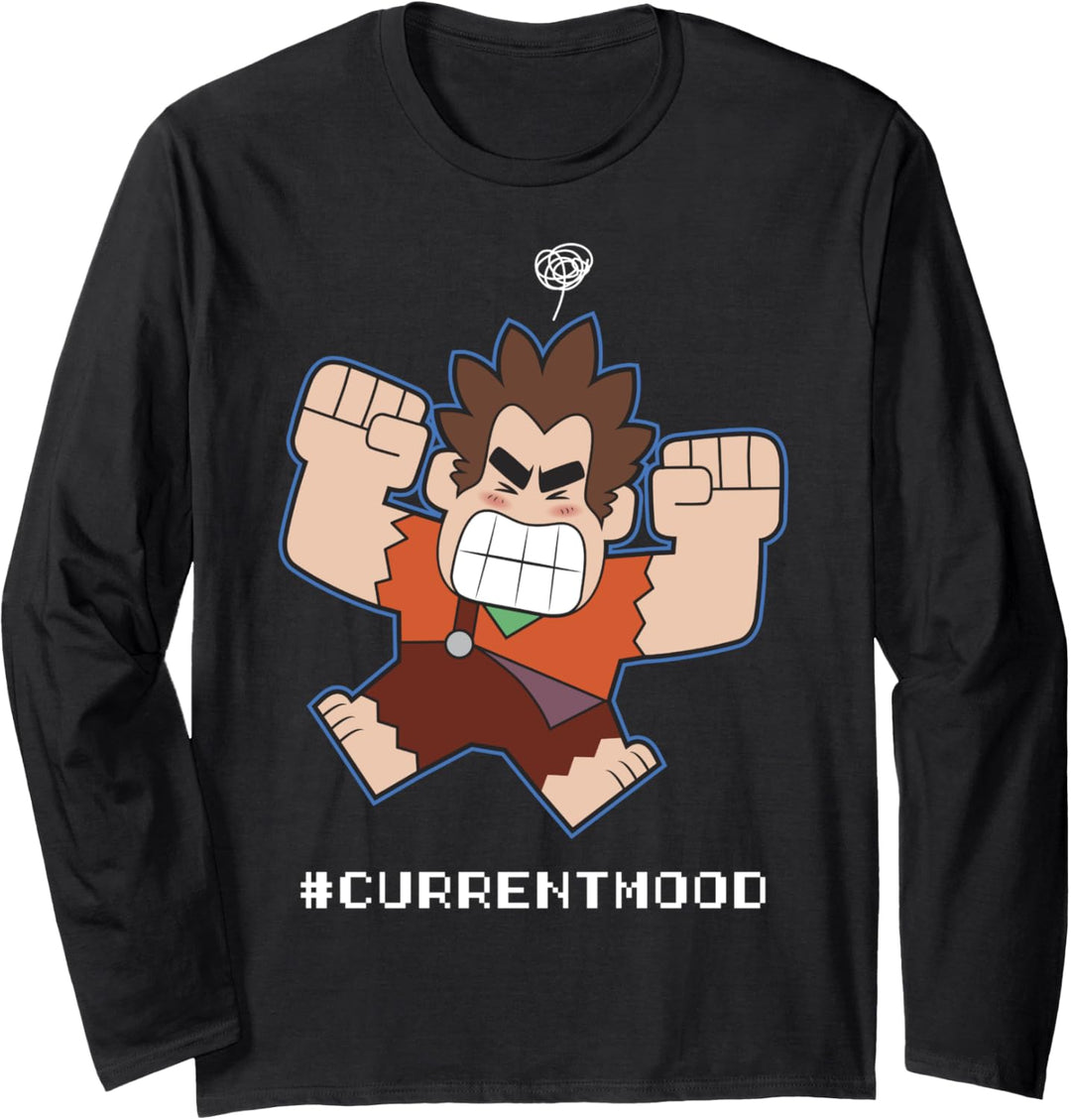 Disney Wreck-It Ralph 2 Ralph Current Mood Portrait Langarmshirt