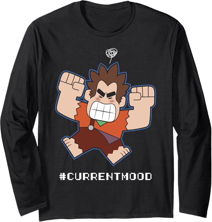 Disney Wreck-It Ralph 2 Ralph Current Mood Portrait Langarmshirt
