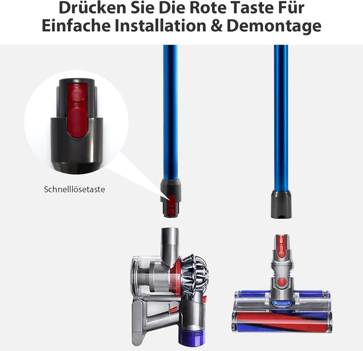 Cheerhom Verlängerungsrohr für Dyson V11, Saugrohr Kompatibel mit Dyson V7 V8 V10 V11 V15, Starres T