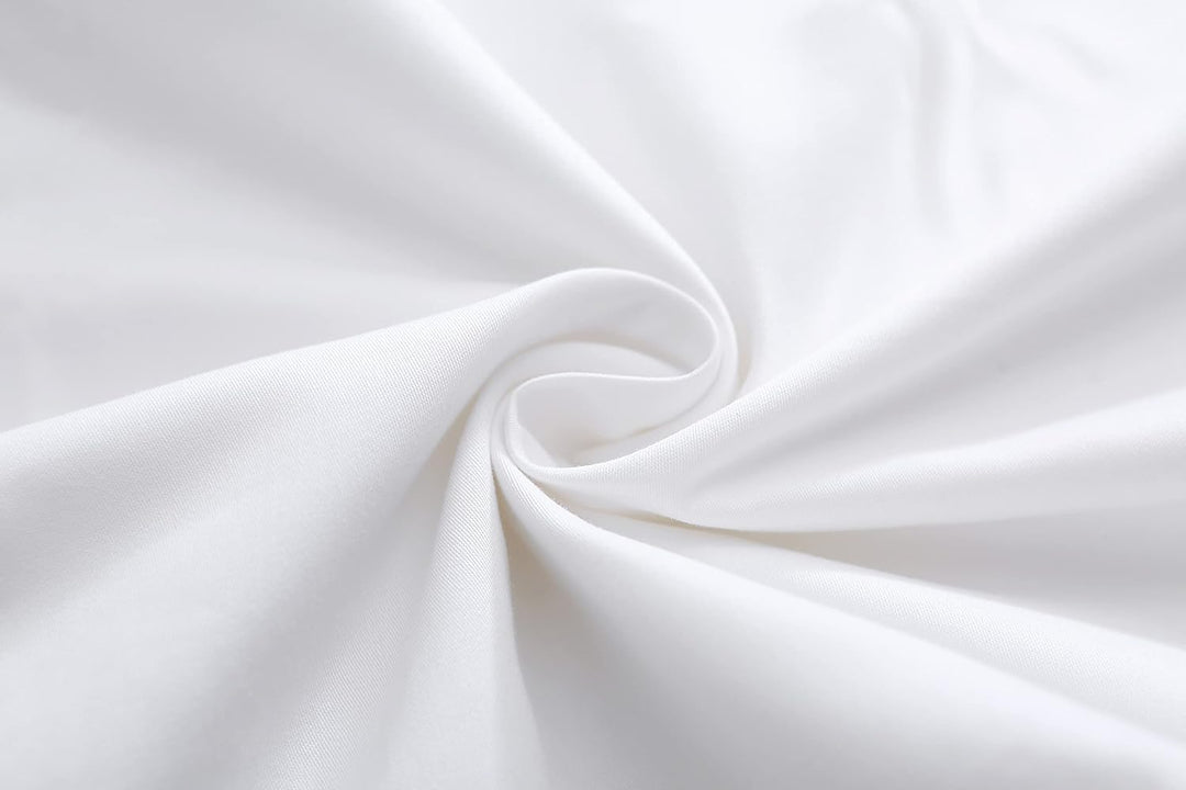Kissenbezüge mit Stickerei Spitze Rüschen, Baumwolle, 66 x 66 cm, Reissverschluss, 2 Stück, Weiss 65