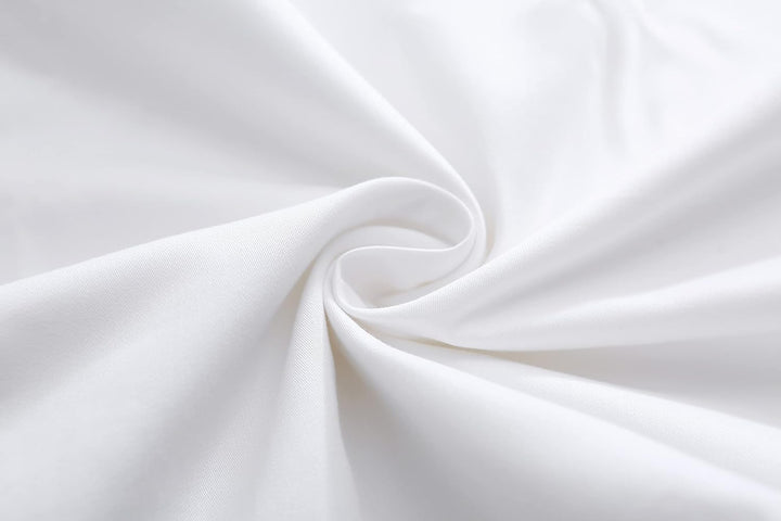 Weiss Kopfkissenbezug Kissenbezüge mit Stickerei Spitze und Rüschen Baumwolle 80 x 80 cm 2 Stück Zie