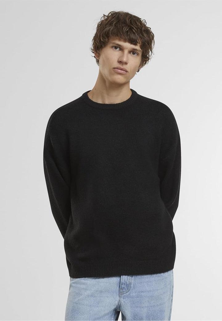 Urban Classics Herren Oversized Chunky Sweater L Grosse Grössen Schwarz, L Grosse Grössen Schwarz