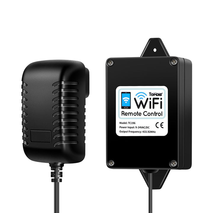 TOPENS TC196 Tuya WiFi Fernbedienung mit Smartphone Zugangskontrolle für automatische Drehtorantrieb