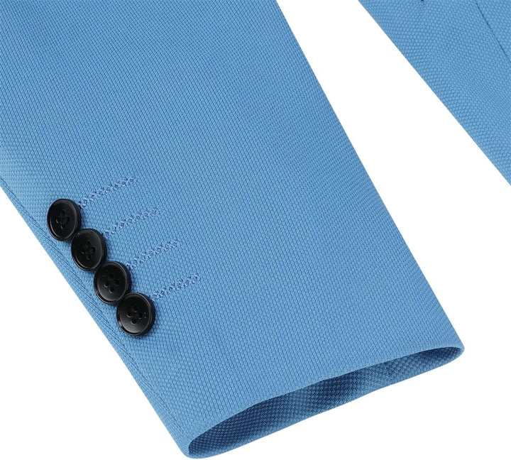 Allthemen Herren Anzug Stretch 2 Teilig Herrenanzug Slim Fit Business Hochzeitsanzug 1 Knopf für Män