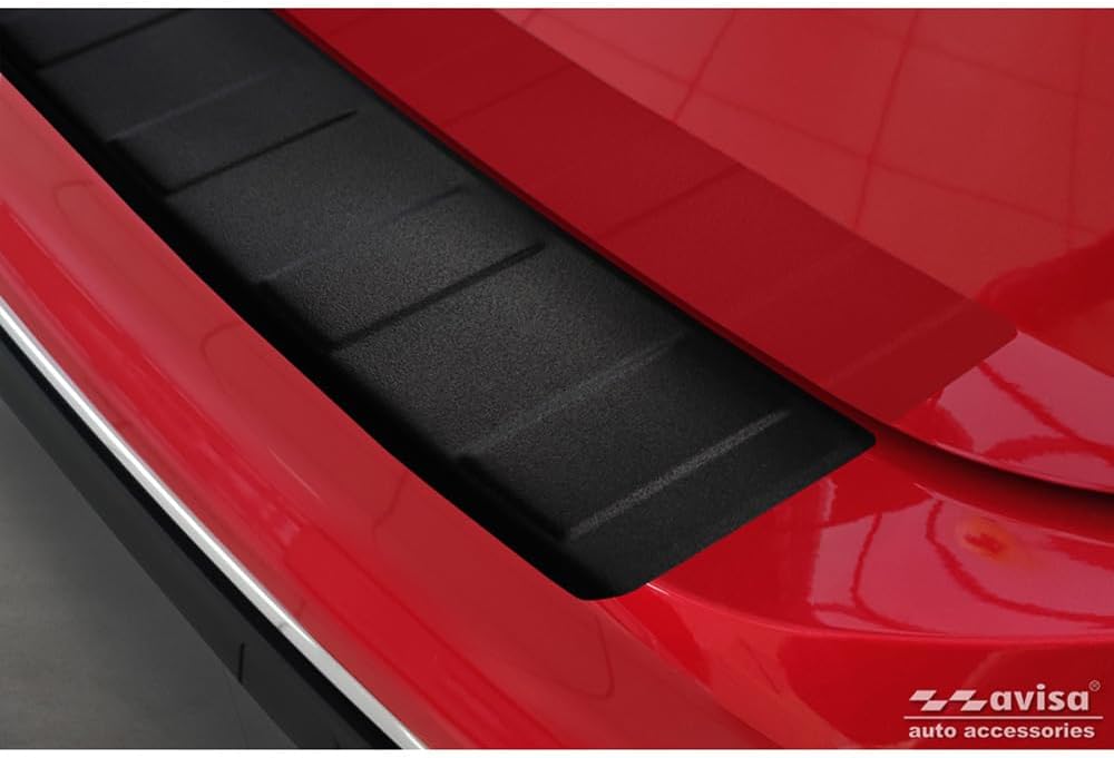 Avisa Matt-Schwarz Edelstahl Heckstossstangenschutz kompatibel mit Volkswagen Tiguan II / Allspace i
