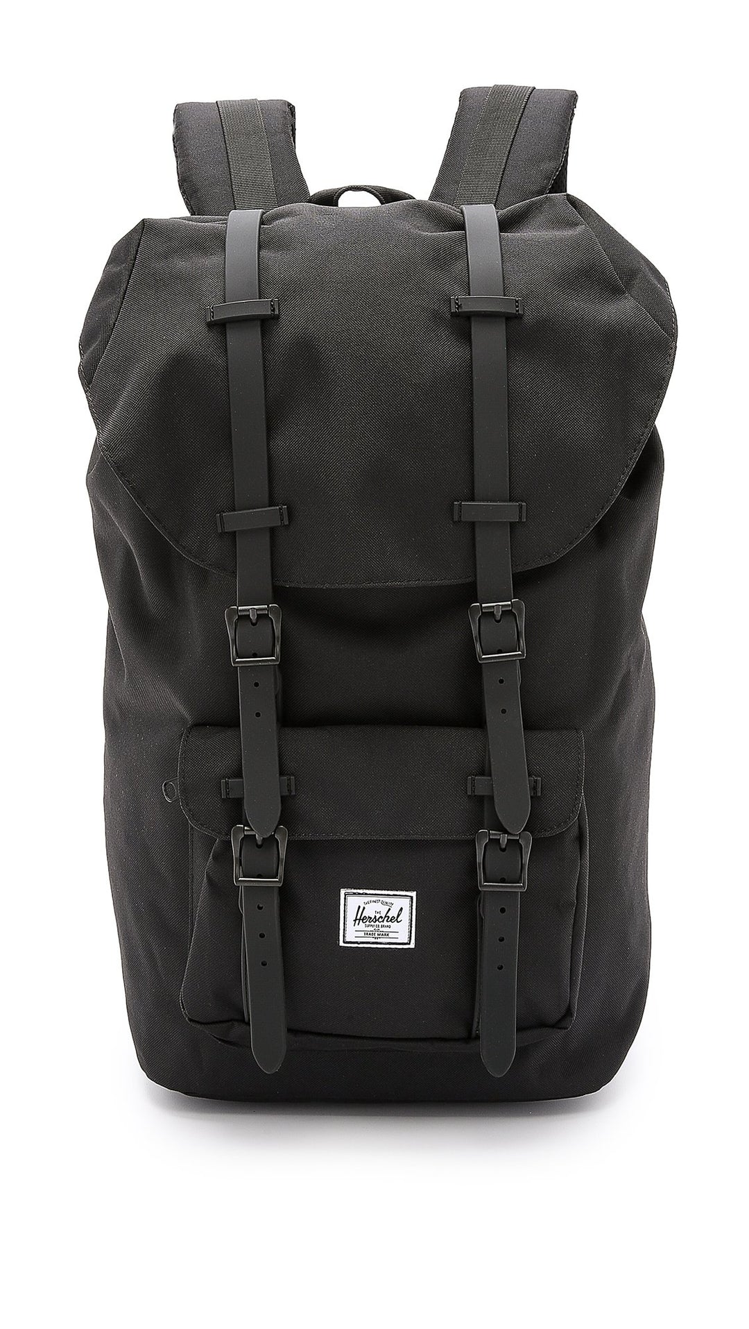 Little America Backpack Black/Black Rubber Backpack, Black/Black Rubber Backpack